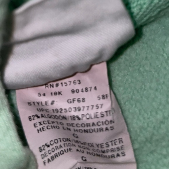 Champion‎ Mint Green Reverse Weave Embroidered Logo Hoodie/Sweatshirt - Picture 4 of 6